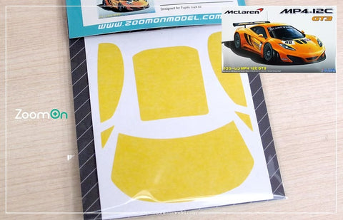 ズームオン ZD272 1/24 ウィンドウペインティングマスク - マクラーレン MP4-12C GT3(フジミ用)