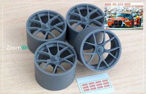 ズームオン ZR150 1/24 18'' BMW M4 GT3 BBS センターロック リムセット(NuNu用)