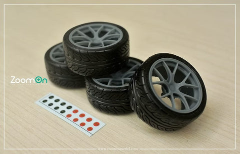 ZoomOn ZR156 1/24 16インチ BBS RI-A リムセット