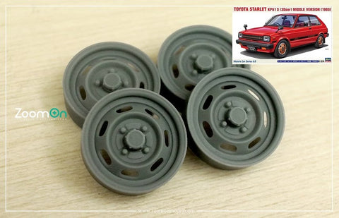ZoomOn ZR157 1/24 13インチ トヨタ スターレット (Kp61) OEM ステンレス(ハセガワ用)