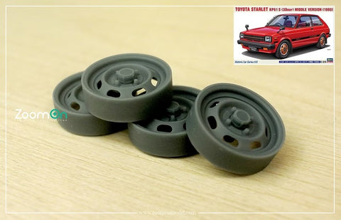 ZoomOn ZR157 1/24 13インチ トヨタ スターレット (Kp61) OEM ステンレス(ハセガワ用)