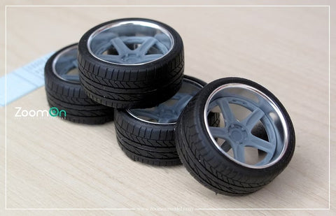 ZoomOn ZR160 1/24 19インチ レイズ ボルクレーシング GT-C リムセット