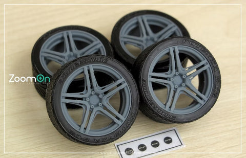 ZoomOn ZR162 1/24 18インチ レイズ Versus Variance V.V.5.4S リムセット