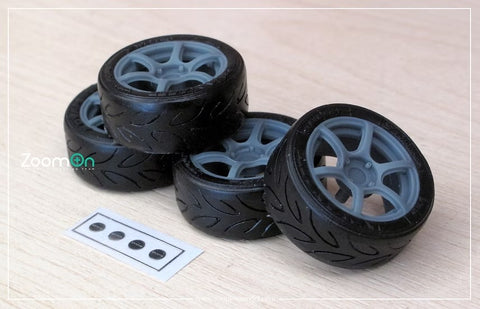 ZoomOn ZR163 1/24 18インチ レイズ Gram Lights 57C6 リムセット