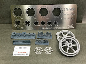 Zワークショップ Z01-005 1/12 ドゥカティ V4R/S ホイール & ブレーキディスク セットB