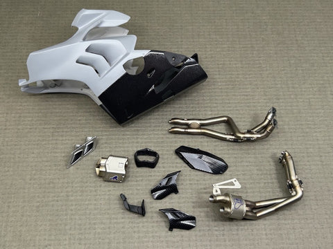 Zワークショップ Z01-009 1/12 V4R/S 4 ウシテ・レーシング エキゾーストシステム