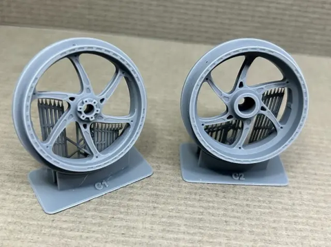 Zワークショップ Z02-002 1/12 The Forged ホイール & 3Dプリントチェーンセット (1/12 タミヤ CBR1000RR-R SP アップグレードセット用)
