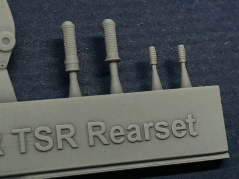 Zワークショップ Z02-003 1/12 リアセット/リアフェンダー/スタンドフック (1/12 タミヤ CBR1000-RR-R用)