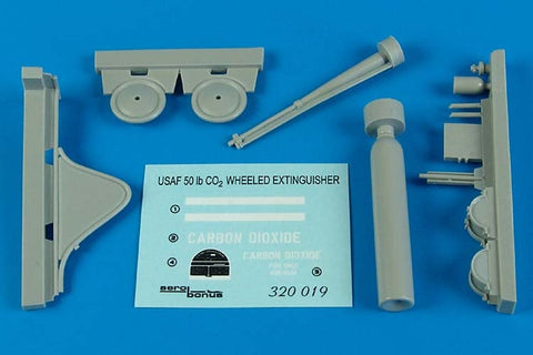 エアロボーナス 320019 1/32 アメリカ空軍 牽引式 50ポンド 二酸化炭素消火器
