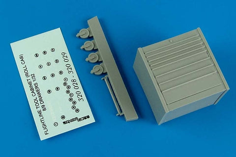 エアロボーナス 320029 1/32 アメリカ空軍 整備用工具 移動式キャビネット (9ドロア)