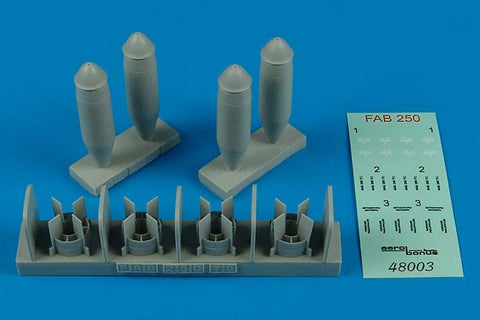 エアロボーナス 480003 1/48 FAB-250 ソビエト 航空爆弾