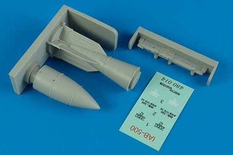 エアロボーナス 480014 1/48 IAB-500 投下訓練用大型爆弾 と BD3-66-23N パイロン