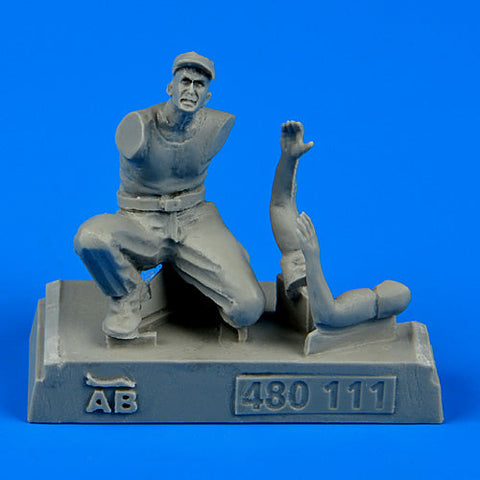 エアロボーナス 480111 1/48 アメリカ空軍 航空機整備士 WWII - 太平洋線区