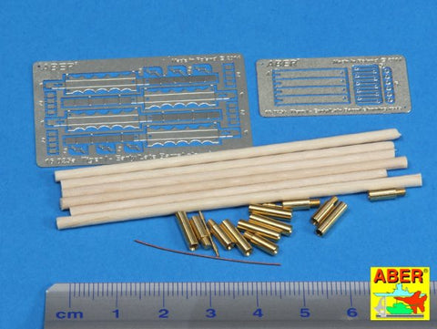 アベール 16025 1/16 タイガー I 前/後期型用砲身クリーニングロッド ブラケット付