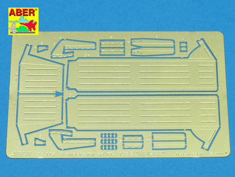 アベール 35114 1/35 ドイツ ヘッツァー駆逐戦車フェンダーパーツ(全タイプ用)