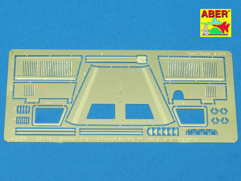 アベール 35116 1/35 ドイツ Sdkfz.113トンハーフトラック エンジンカバー部分(AFVクラブ用)