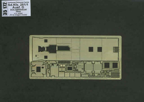 アベール 35172 1/35 ドイツ Sdkfz.251/1D型兵員輸送車Vol.6車内床(ドラゴン用)