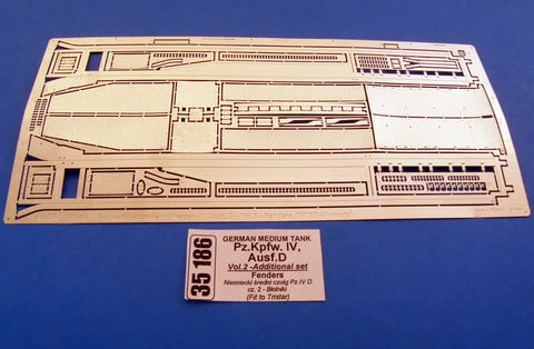 アベール 35186 1/35 ドイツ IV号D型戦車フェンダーセット(トライスター用)