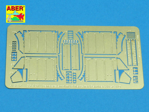 アベール 35A031 1/35 ドイツ パンサーA/D型前面マッドガード(イタレリ用)