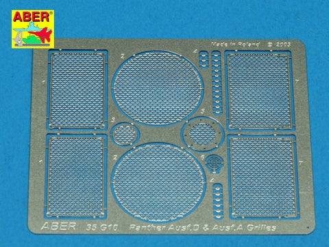 アベール 35G10 1/35 ドイツ パンサーA・D型エンジングリル(ドラゴン用)