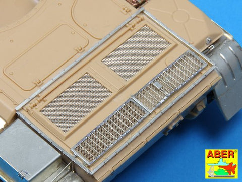 アベール 35G28 1/35 ロシア/イスラエル T55/ティラン5主力戦車用エンジングリル(タミヤ用)