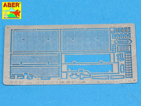 アベール 35G29 1/35 ロシア/イスラエルT55A/エニグマ主力戦車用エンジングリル(タミヤ用)