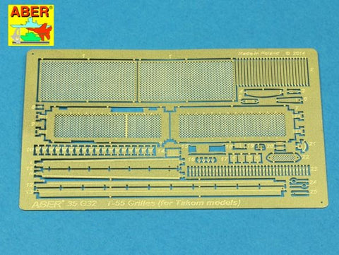 アベール 35G32 1/35 ロシア T55AM用エンジングリル(タコム用)