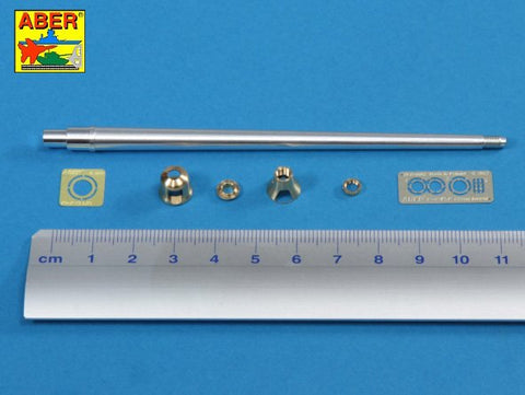 アベール 35L214 1/35 キングタイガー ポルシェ砲塔 初期型用 8.8cm Kw.K43 (L/71) 砲身(タコム用)