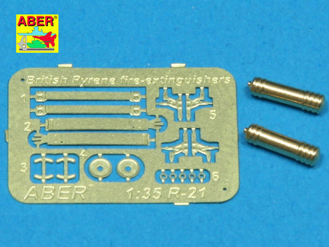 アベール R21 1/35 イギリス 消火器2個入り(WWII初期タイプ)