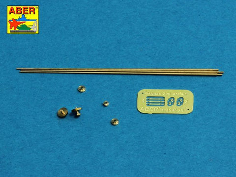 アベール R42 1/35 ドイツ戦車用2mアンテナ リングベース付き3本セット