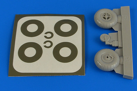 アイリス 2218 1/32 ビュッカー Bu 131 ホイール & 塗装マスクシール トランスヴァーストレッド ディスクカバー無し (汎用)