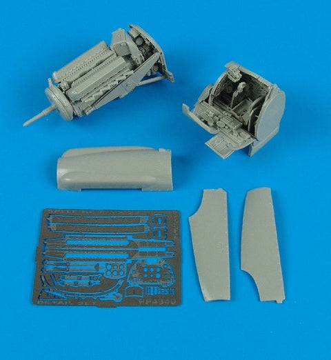 アイリス 4340 1/48 スピットファイア F.Mk.22 ディテールセット(AIRFIX用)