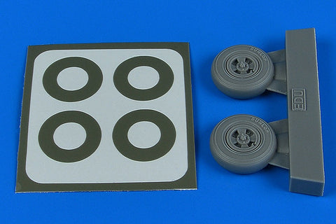 アイリス 4801 1/48 スピットファイア Mk.IX ホイール (4スポーク) & 塗装マスクシール (EDUARD用)
