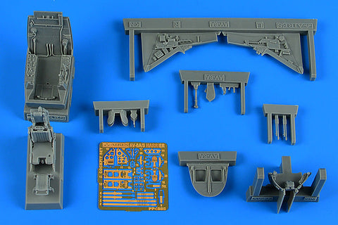 アイリス 4885 1/48 AV-8A/S ハリアー コクピットセット(キネティック用)