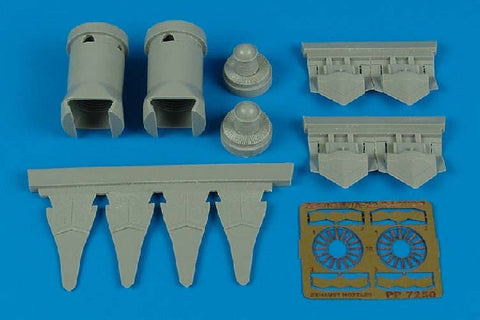 アイリス 7250 1/72 F/A-22 ラプター 排気ノズル(HOBBY BOSS用)