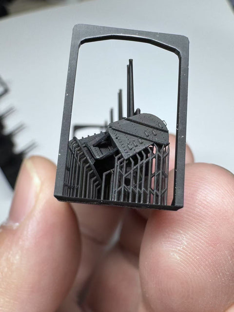 MUYIモデル XZ350012 1/350 89式127mm高角砲(後期型) 超精密3Dプリントキット(10基入り)