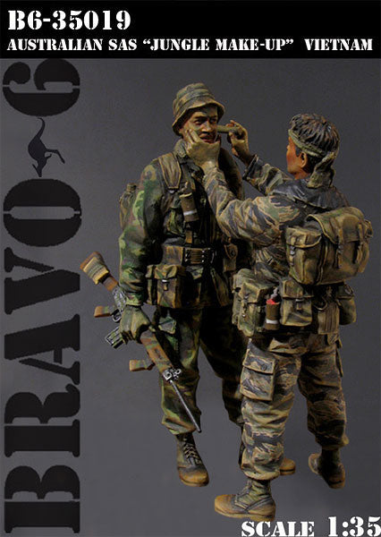 ブラボー6 35019 1/35 オーストラリア SAS "ジャングルメイクアップ"ベトナム'68(2体セット)