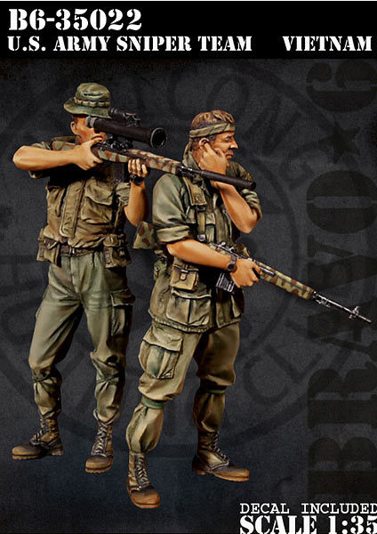 ブラボー6 35022 1/35 アメリカ陸軍スナイパーチーム(2体セット)