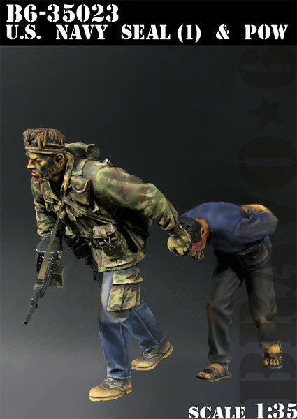 ブラボー6 35023 1/35 ネイビーシールズ(1)と捕虜(2体セット)