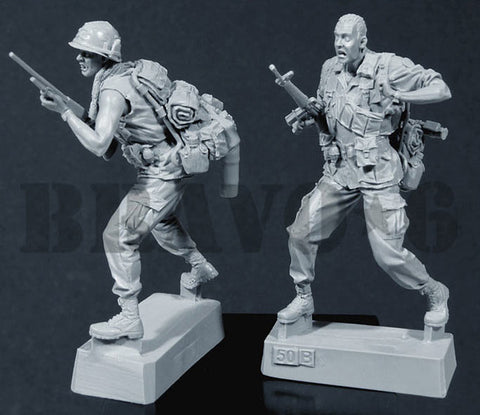 ブラボー6 35050 1/35 アメリカ 歩兵ベトナム(1)M16小銃兵(2体セット)