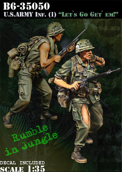ブラボー6 35050 1/35 アメリカ 歩兵ベトナム(1)M16小銃兵(2体セット)