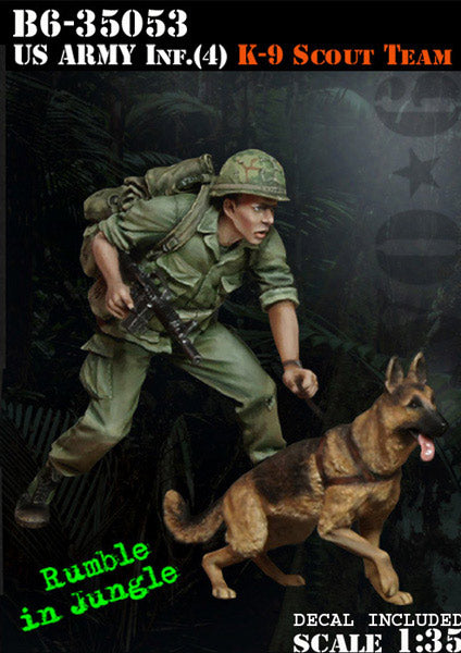 ブラボー6 35053 1/35 アメリカ 歩兵ベトナム(4)兵士と軍用犬