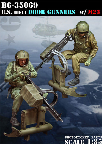 ブラボー6 35069 1/35 アメリカ ヘリ ドアガンナー & M60機関銃(M23)セット(ベトナム)(2体セット)