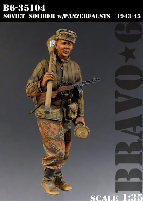 ブラボー6 35104 1/35 パンツァーファウストを持つソビエト兵