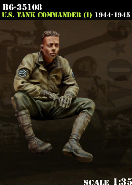 ブラボー6 35108 1/35 アメリカ戦車指揮官1944-45 イージーエイト搭乗(1)