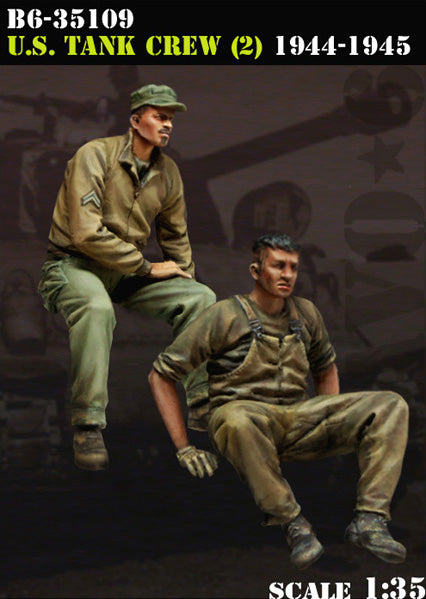 ブラボー6 35109 1/35 アメリカ戦車クルー1944-45 2体セット イージーエイト搭乗(2)