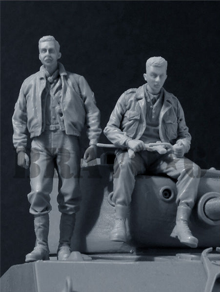 ブラボー6 35110 1/35 アメリカ戦車クルー1944-44 2体セット イージーエイト搭乗(3)