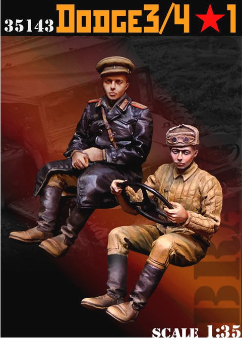 ブラボー6 35143 1/35 WWIIロシア RKKA ダッジ3/4トラック搭乗員(1)