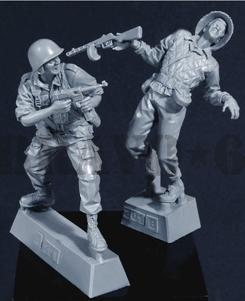 ブラボー6 35201 1/35 フランス兵士(1)白兵戦 ディエン・ビエン・フー'54(2体セット)