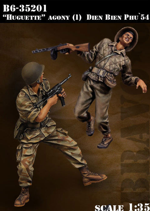 ブラボー6 35201 1/35 フランス兵士(1)白兵戦 ディエン・ビエン・フー'54(2体セット)
